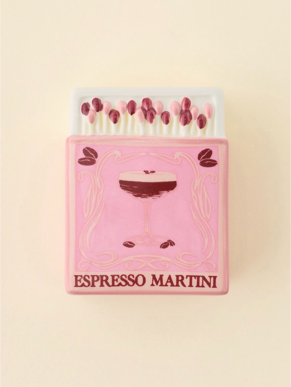 Matchbox Stash Box Espresso Martini Pink Classy Little Stash Container NWT